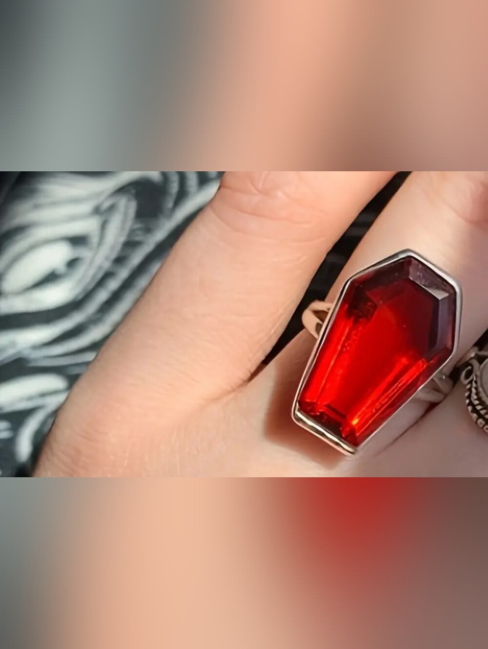Red Coffin Ring